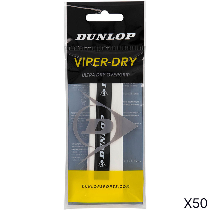 Lot de 50 surgrips DUNLOP viper-dry Lot de 50 surgrips DUNLOP viper-dry