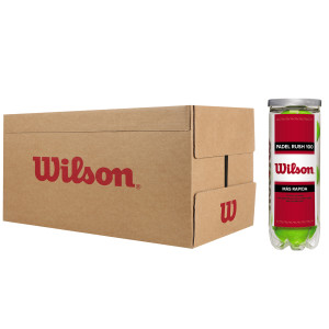 Box of 24 tubes of 3 WILSON rush 100 padel balls Box of 24 tubes of 3 WILSON rush 100 padel balls