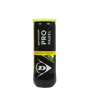 Tube of 3 DUNLOP pro padel balls Tube of 3 DUNLOP pro padel balls