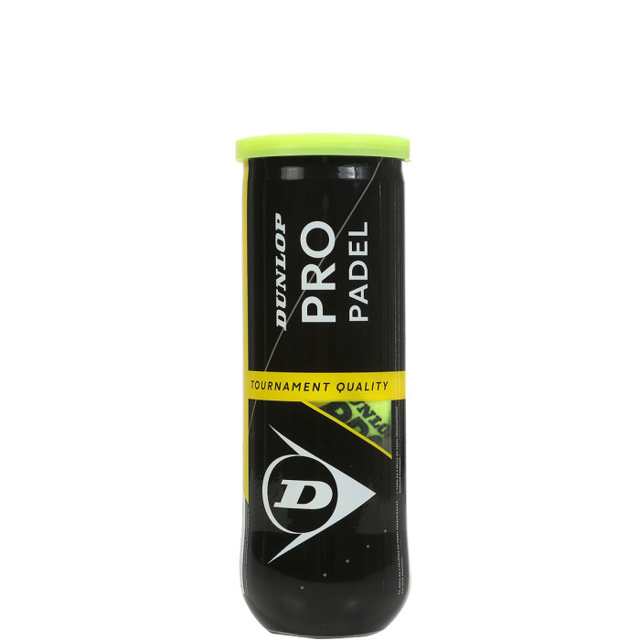 Tube of 3 DUNLOP pro padel balls Tube of 3 DUNLOP pro padel balls