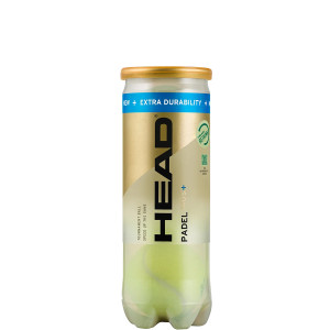 Tube of 3 balls HEAD padel pro s + Tube of 3 balls HEAD padel pro s +