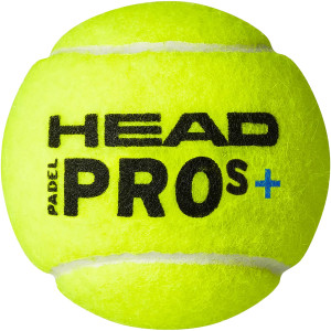 Tube of 3 balls HEAD padel pro s + Tube of 3 balls HEAD padel pro s +