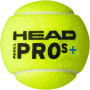 Tube of 3 balls HEAD padel pro s + Tube of 3 balls HEAD padel pro s +