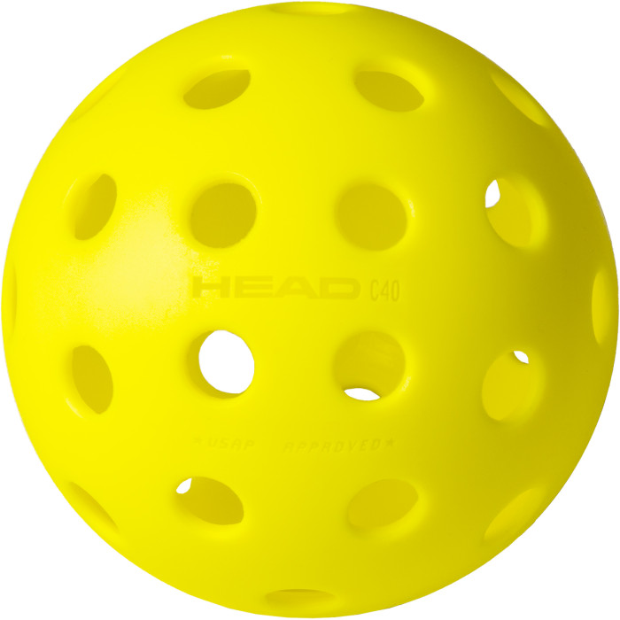 Pack of 3 pickleball balls HEAD pro 40