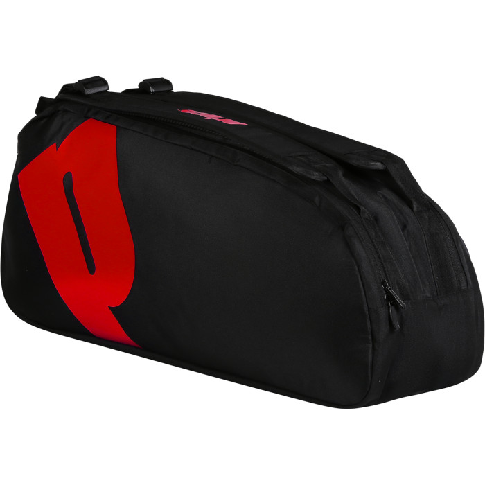 PRINCE tour 2 comp bk/pop rd tennis bag PRINCE tour 2 comp bk/pop rd tennis bag
