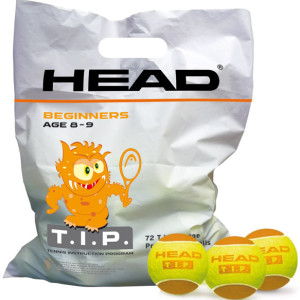 Bags of 72 orange HEAD tip balls Bags of 72 orange HEAD tip balls