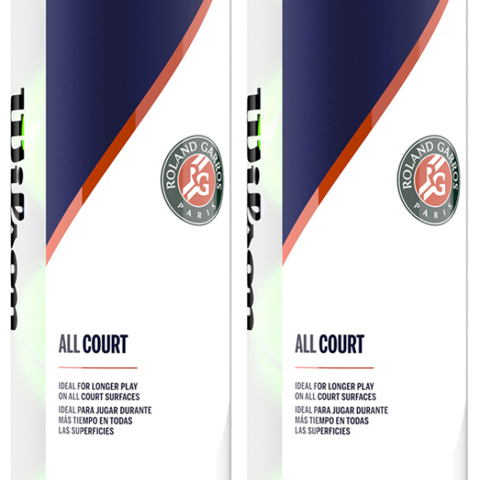 Bipack of 4 WILSON roland garros all court balls Bipack of 4 WILSON roland garros all court balls