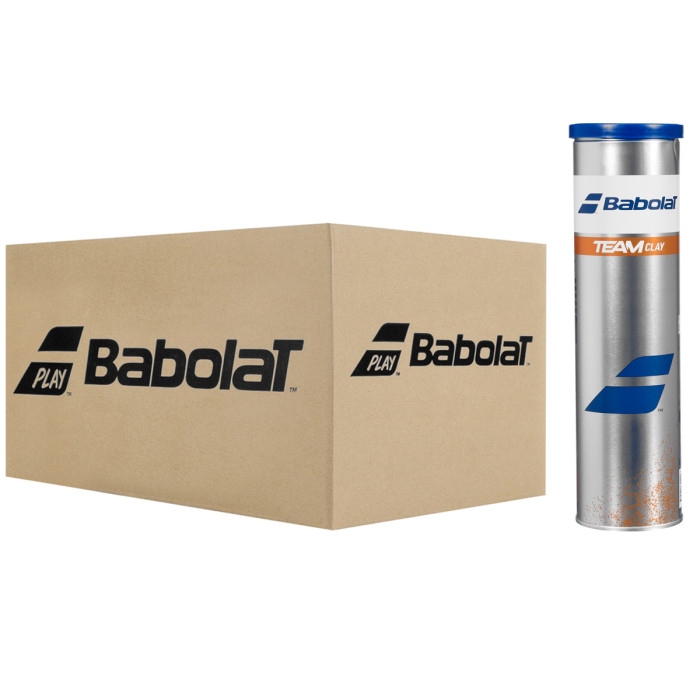 Box of 18 tubes of 4 BABOLAT team clay balls Box of 18 tubes of 4 BABOLAT team clay balls
