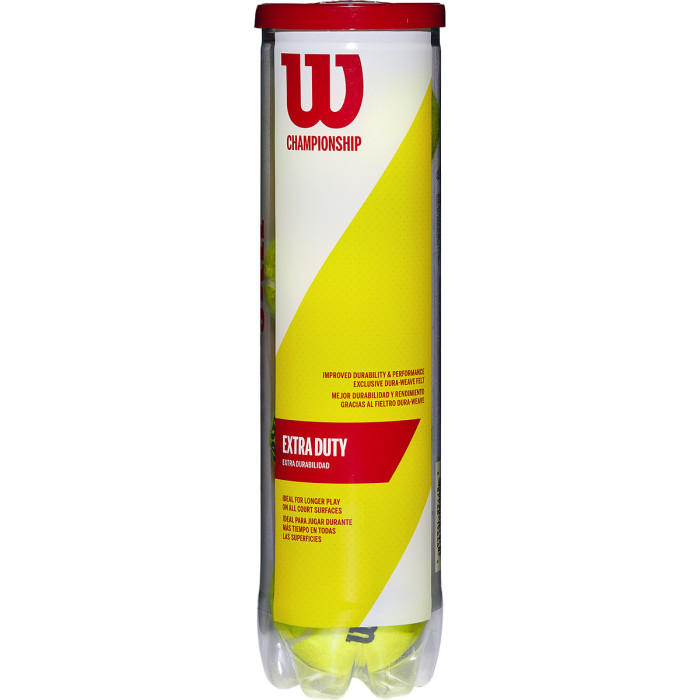 Tube of 4 WILSON championship balls Tube of 4 WILSON championship balls