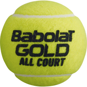 Tube of 4 BABOLAT gold all court balls Tube of 4 BABOLAT gold all court balls
