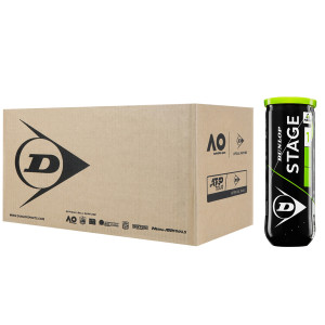 Box of 24 tubes of 3 DUNLOP easy tennis stage 1 balls Box of 24 tubes of 3 DUNLOP easy tennis stage 1 balls