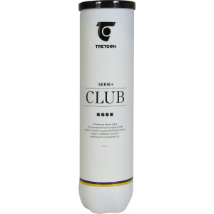Tube of 4 TRETORN serie+club balls Tube of 4 TRETORN serie+club balls