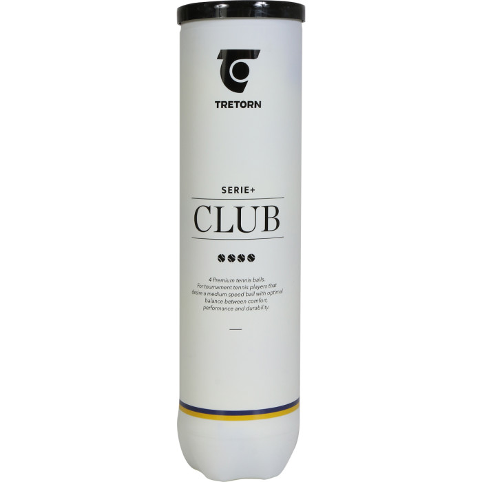 Tube of 4 TRETORN serie+club balls Tube of 4 TRETORN serie+club balls