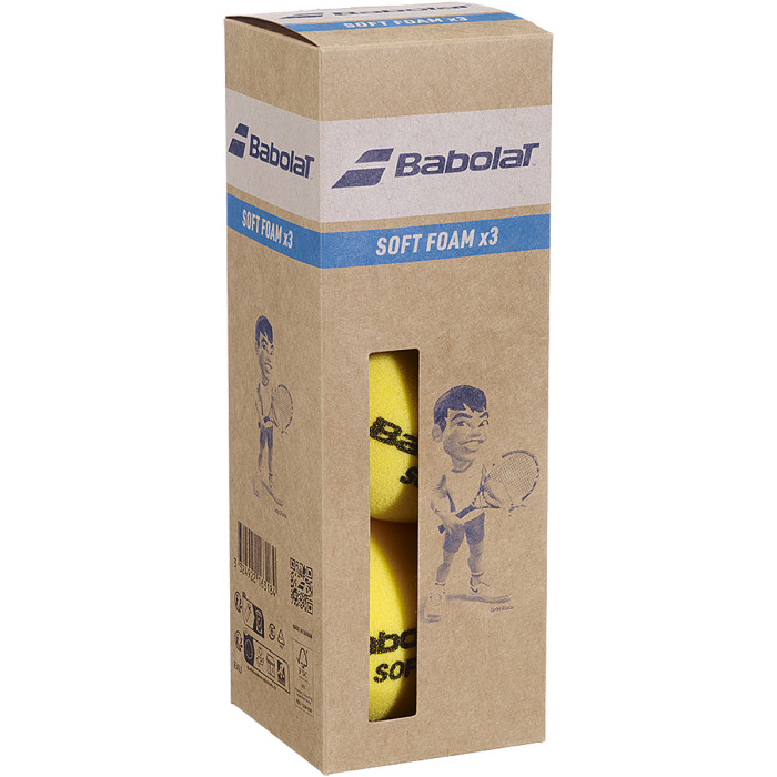 Sachet 3 BABOLAT soft foam balls Sachet 3 BABOLAT soft foam balls
