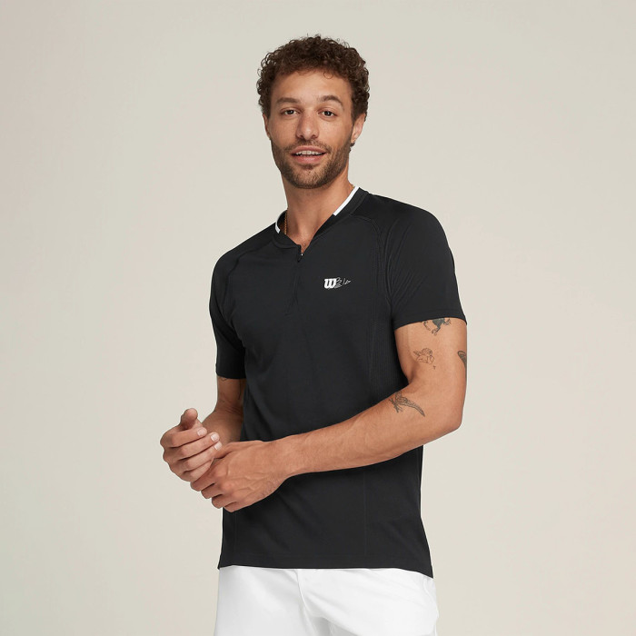 WILSON bela series seamless zip henley 2.0 t-shirt WILSON bela series seamless zip henley 2.0 t-shirt