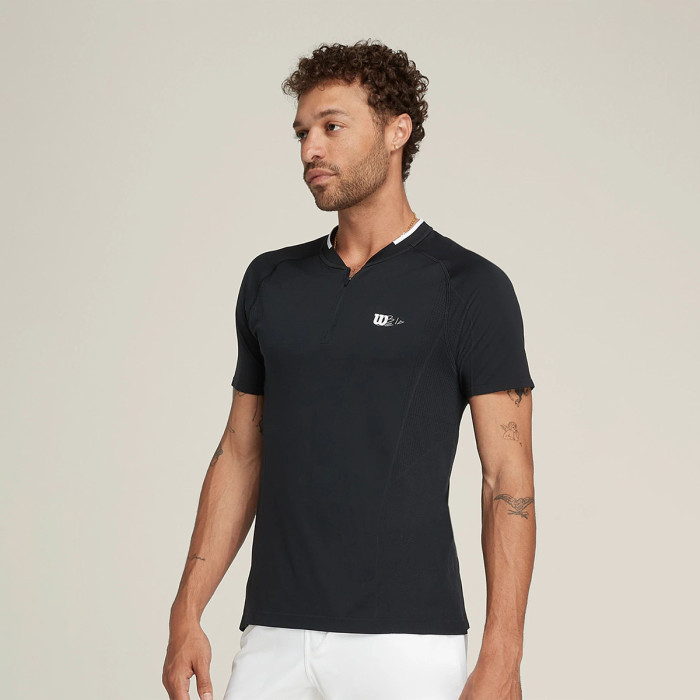 WILSON bela series seamless zip henley 2.0 t-shirt WILSON bela series seamless zip henley 2.0 t-shirt