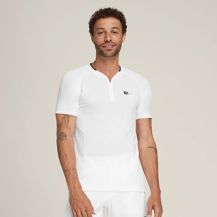 WILSON bela series seamless zip henley 2.0 t-shirt