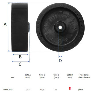 Pair of ejection wheels for TUTOR prolite Pair of ejection wheels for TUTOR prolite