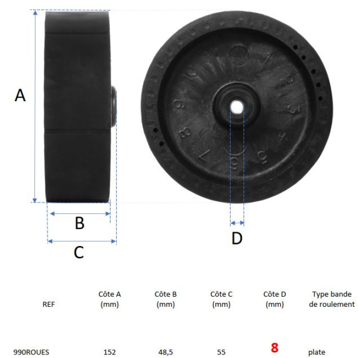 Pair of ejection wheels for TUTOR prolite Pair of ejection wheels for TUTOR prolite