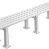 White tennis bench 2m White tennis bench 2m
