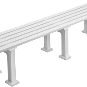 White tennis bench 2m White tennis bench 2m
