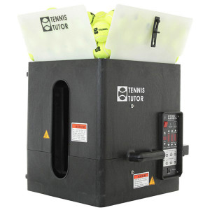 TUTOR plus player on 230v mobile ball launcher TUTOR plus player on 230v mobile ball launcher
