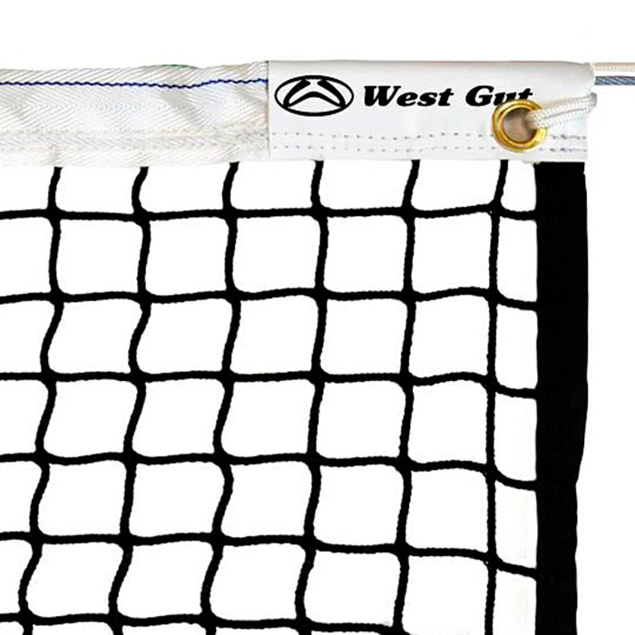 Pphr braided tennis net 3mm knotless double mesh edging Pphr braided tennis net 3mm knotless double mesh edging