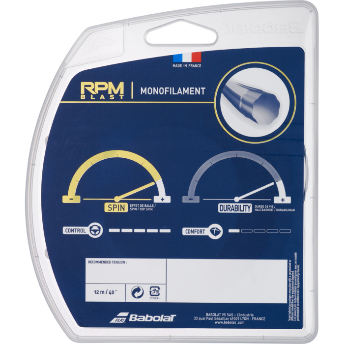 Cordage BABOLAT rpm blast (12 metres) Cordage BABOLAT rpm blast (12 metres)