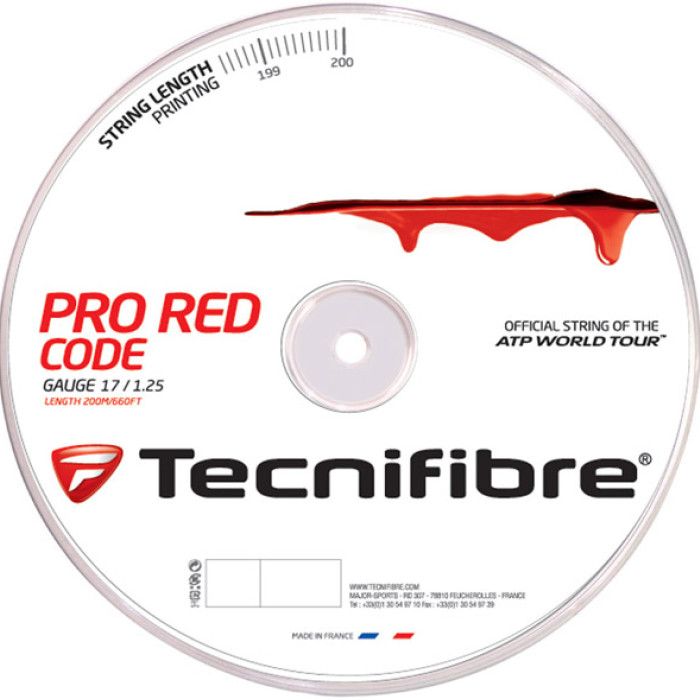 TECNIFIBRE pro red code spool (200 metres) TECNIFIBRE pro red code spool (200 metres)