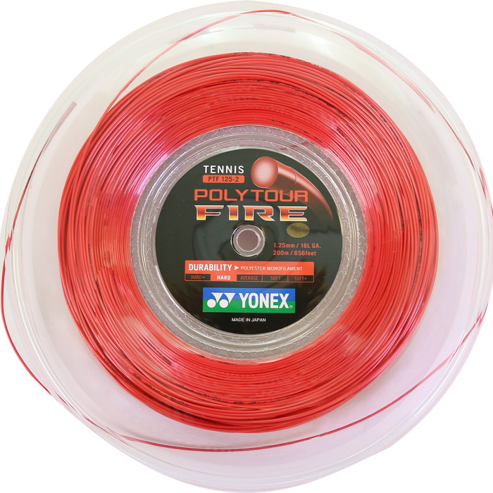 YONEX polytour fire spool (200 metres) YONEX polytour fire spool (200 metres)
