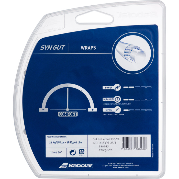 BABOLAT synthetic gut string (12 metres) BABOLAT synthetic gut string (12 metres)